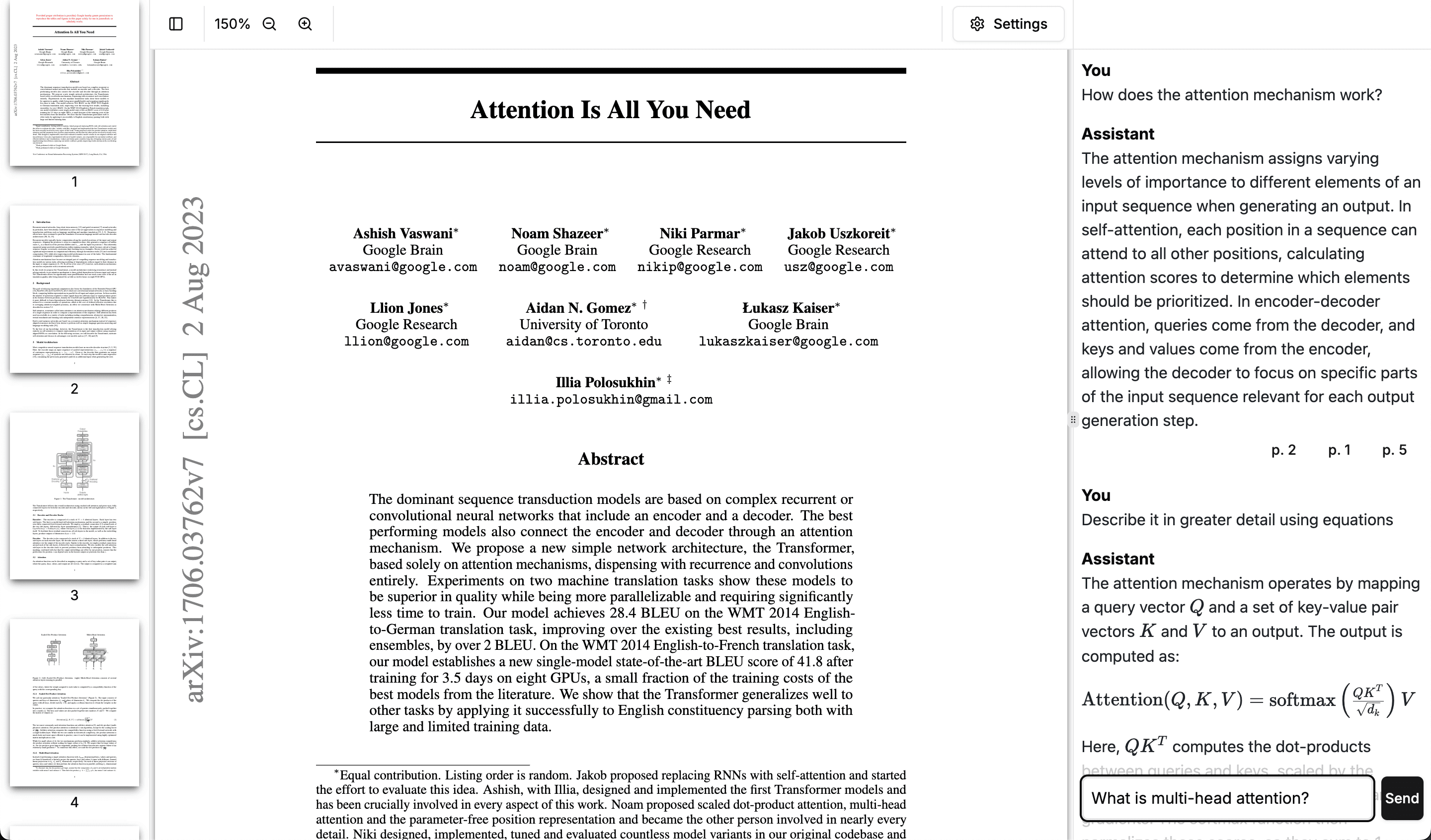 A screenshot of Midswirl, the AI-first desktop PDF reader.