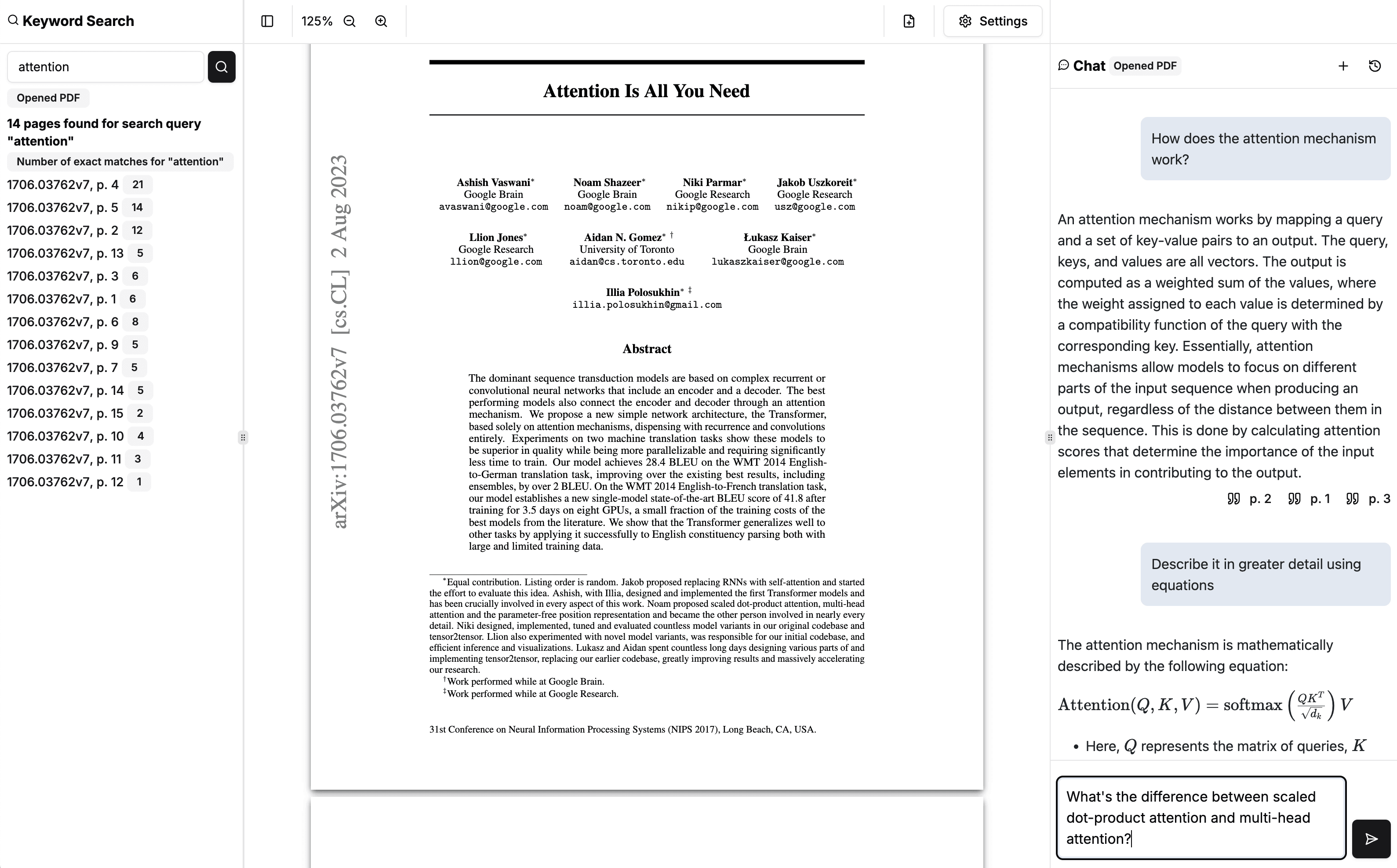 A screenshot of Midswirl, an AI-first desktop PDF reader.